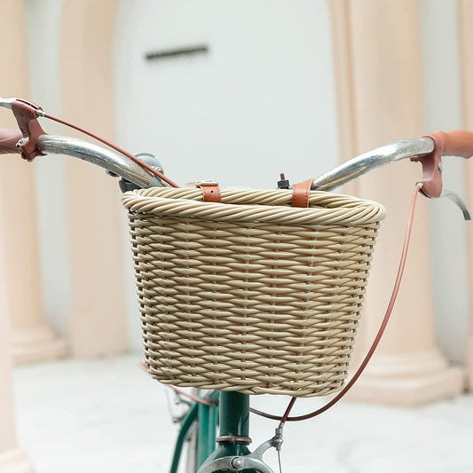 Hycline Bike Basket Front Handlebar Storage Basket for Adult and Kids