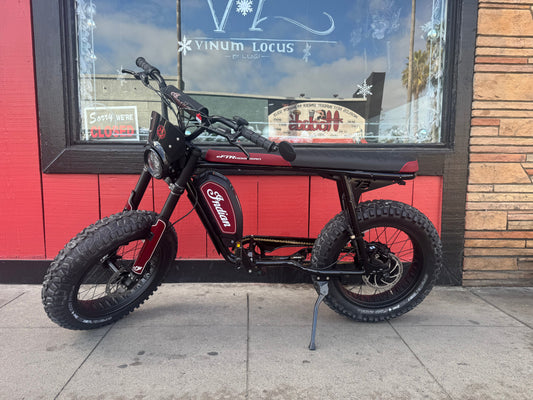 SUPER73 S2 x Indian EFTR Hooligan Electric e - Moto Style eBike S2 X - Moto 750 w Electric Pit Bike - Moto Style - SUPER|S2 X|830 Rebel Electric Bikes Temecula