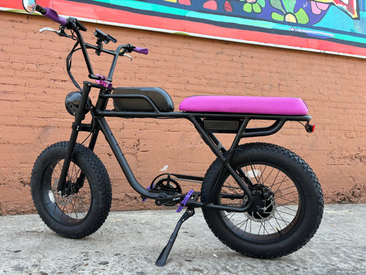 Custom Ultraviolet X 750 w Electric e - Moto Style eBike 20x4 Fat tire electric bike - Moto Style - EBIKE|1314 eBike Super Shop