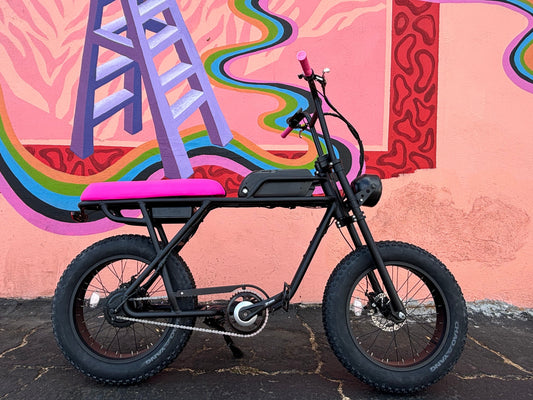 Custom Pink Panther X 750 w Electric e - Moto Style eBike 20x4 Fat tire electric bike - Moto Style - EBIKE|1315 eBike Super Shop