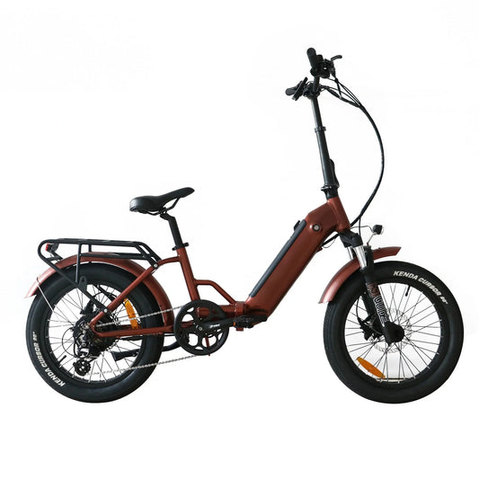 Coastal Cruiser CC Folding 750w Step Thru Ebike 20x3 Fat Tire Folding Electric Bike - Folding Ebike - Rebel Electric Bikes Temecula