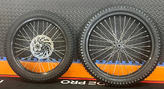 Eride eMoto Wheel Set Shinko 241 Dual Sport 19"/21" Front & Rear Wheel & Tire Set for Moto Bikes *Does not include rotor or sprocket* - Eride Wheel & Tire Set - EBIKE|2754 eBike Super Shop