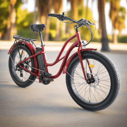 Fat Tire Step Thru 26x4 - 52v Beach Cruiser Electric Bike - Cruiser - 210000000770 Rebel Electric Bikes Temecula