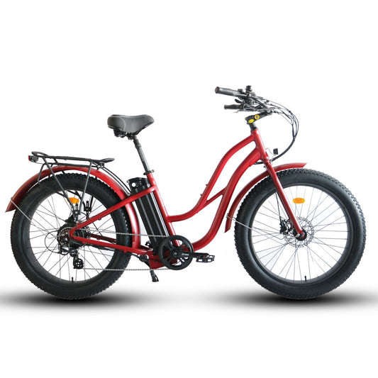 Fat Tire Step Thru 26x4 - 52v Beach Cruiser Electric Bike - Cruiser - 210000000772 Rebel Electric Bikes Temecula