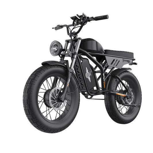 FREEGO Electric e - Moto Style eBike Shotgun Flash F3 Pro Max Dual Motor - Moto 750 w Electric Pit Bike - Moto Style - FREEG|F3 Pro Max|BLACK|1826 eBike Super Shop