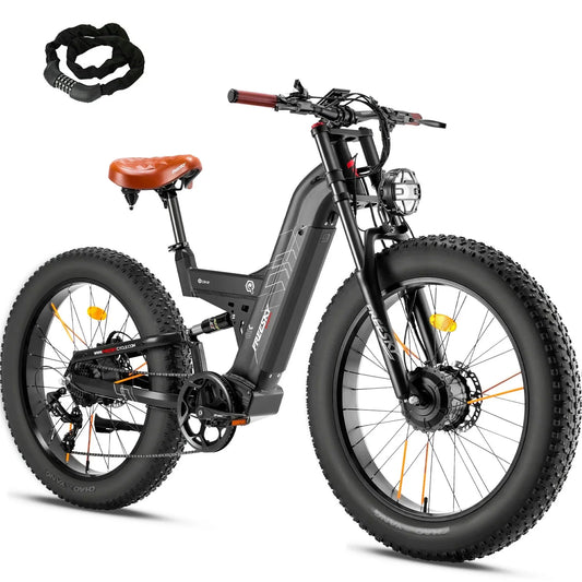 FREESKY Warrior M - 530 1000 w Mountain Ebike 4 Fat Tire Electric Fat Tire Mountain eBike - Mountain eBike - FREES|MOUNT|BLACK|0107 eBike Super Shop