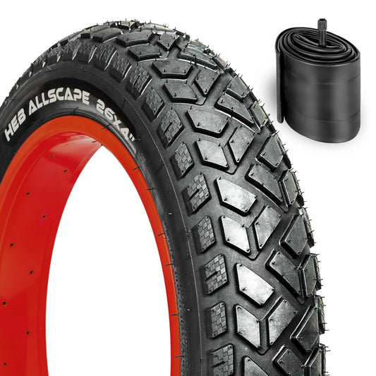 HEB ALLSCAPE® Fat Tire 26x4 (Includes 1 Tire/ 1 Tube - Parts - sku - 50741966733613 Rebel Electric Bikes Temecula