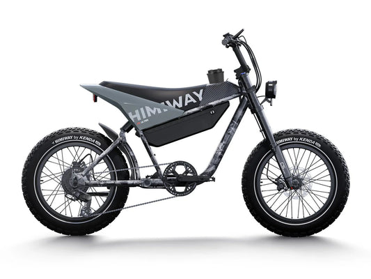 HIMIWAY C5 Ultra 750 w Step Over Ebike 20x4 Fat Electric e - Moto Style eBike - Moto Style eBike - HIMIW|MOTO|GRAY|0751 eBike Super Shop