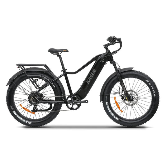 KASEN Ranger 2.0 750 w Step Over Ebike 26x4 Fat Fat Tire Electric Beach Cruiser eBike - Fat Tire eBike - KASEN|FATT|BLACK15AH|0178 eBike Super Shop