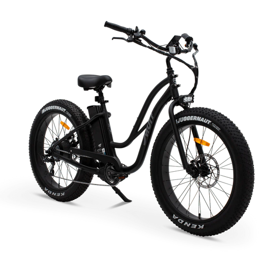 MURF Fat Murf Step - Thru Electric Urban eBike - 52v 750 w Electric Beach Cruiser eBike - Fat Tire Cruiser eBike - MURF|BLACK|2315 Rebel Electric Bikes Temecula