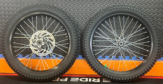 Surron eMoto Wheel Set Shinko 241 Dual Sport 19"/19" Front & Rear Wheel & Tire Set for Moto Bikes *Does not include rotor or sprocket* - Surron Wheel & Tire Set - EBIKE|2784 eBike Super Shop