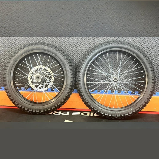 Talaria eMoto Wheel Set Shinko 244 Dual Sport 17"/19" Front & Rear Wheel & Tire Set for Moto Bikes *Does not include rotor or sprocket* - Talaria Wheel & Tire Set - EBIKE|2818 eBike Super Shop