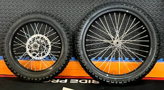 Talaria eMoto Wheel Set Shinko 244 Dual Sport 17"/21" Front & Rear Wheel & Tire Set for Moto Bikes *Does not include rotor or sprocket* - Talaria Wheel & Tire Set - EBIKE|2819 eBike Super Shop