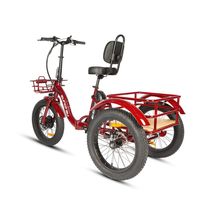 EUNORAU New Trike 2.0 500w Trike eBike 20x3 Fat Electric Trike 3 Wheel eBike