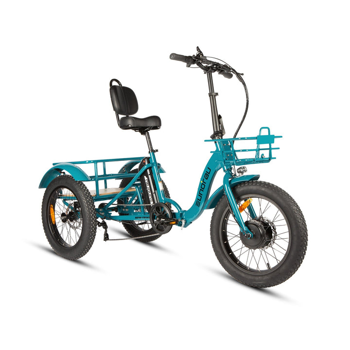 EUNORAU New Trike 2.0 500w Trike eBike 20x3 Fat Electric Trike 3 Wheel eBike