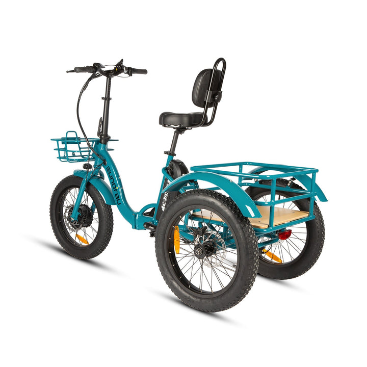 EUNORAU New Trike 2.0 500w Trike eBike 20x3 Fat Electric Trike 3 Wheel eBike