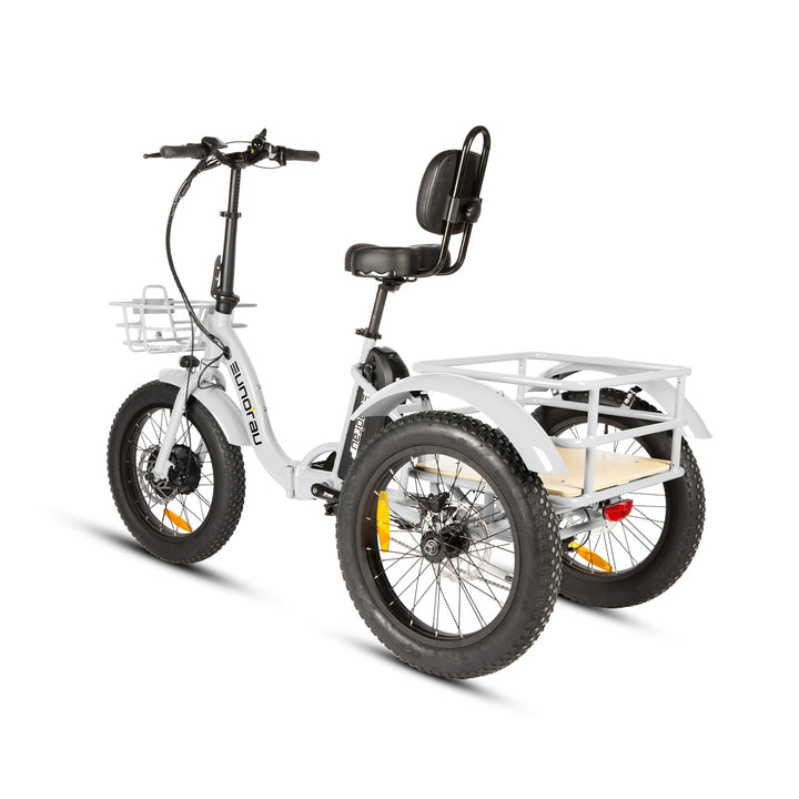 EUNORAU New Trike 2.0 500w Trike eBike 20x3 Fat Electric Trike 3 Wheel eBike