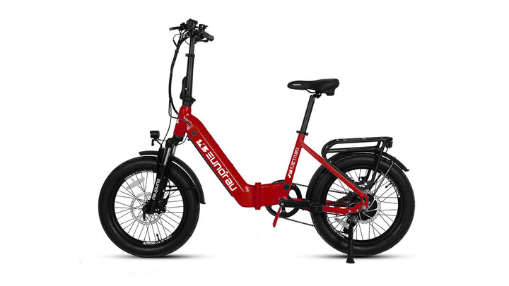 EUNORAU Meta Foldable 500w Folding eBike 20x3 Fat Electric Folding eBike
