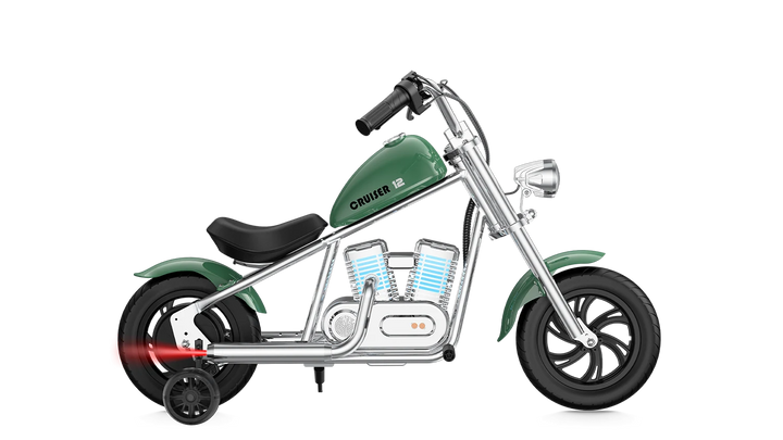 HYPER GOGO Challenger 12 Plus (W APP) + Training Wheels Youth Electric Bike-24v 160 w