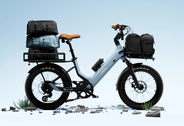 URTOPIA Joy 500 w Step Thru Ebike 20x3 Urban Glacier Blue
