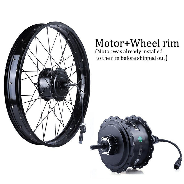 24x3 Rear Wheel Assembly - 52V 750W Bafang motor - Parts - 210000001238 eBike Super Shop