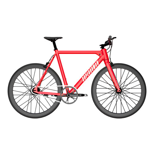 SUPERHUMAN BABYMAKER II Classic (19 inch) 350 w Step Over Ebike  Urban Electric Urban eBike Rari Red
