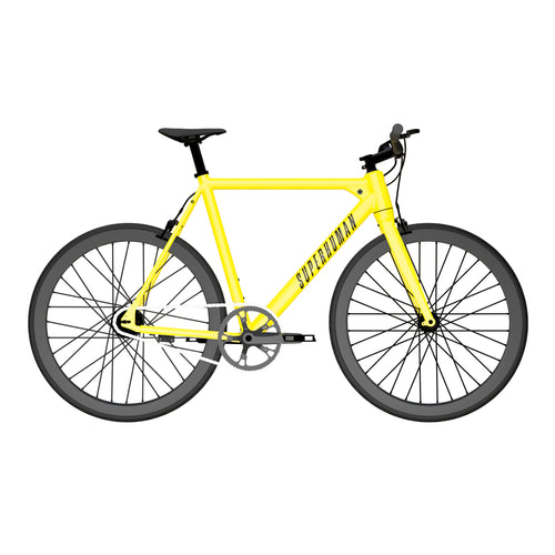 SUPERHUMAN BABYMAKER II Classic (23 inch) 350 w Step Over Ebike  Urban Electric Urban eBike Yellow