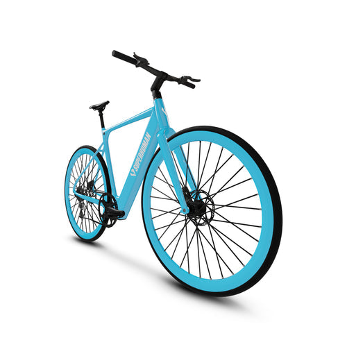 SUPERHUMAN Photon 21" 350 w Step Over Ebike  Urban Electric Road eBike Glacier Glow