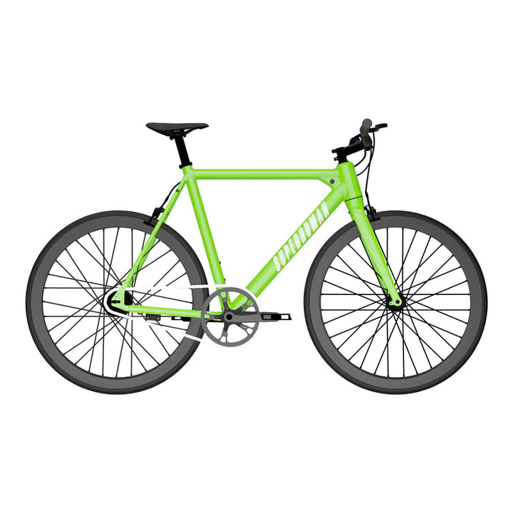 SUPERHUMAN BABYMAKER II Classic (23 inch) 350 w Step Over Ebike  Urban Electric Urban eBike Green