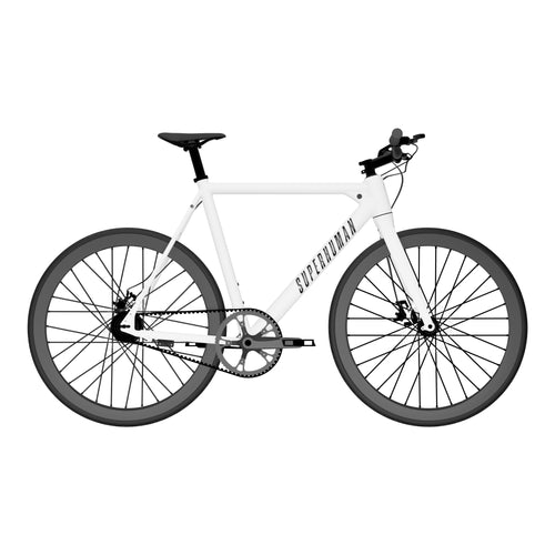 SUPERHUMAN BABYMAKER ll Pro (19 inch) 350 w Step Over Ebike  Urban Electric Road eBike Silver