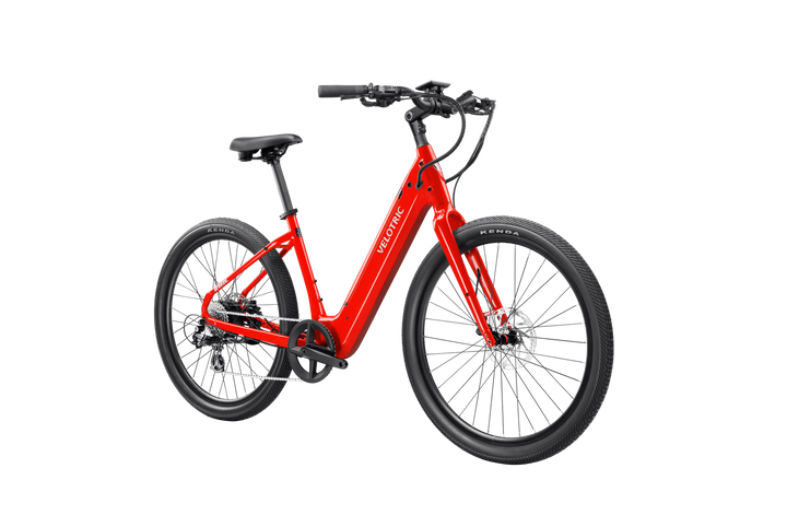 VELOTRIC Breeze 1 750 w Step Thru eBike 27.5x2.2 Urban Electric Beach Cruiser eBike Slate Gray