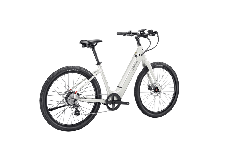 VELOTRIC Breeze 1 750 w Step Thru eBike 27.5x2.2 Urban Electric Beach Cruiser eBike Classic Scarlet