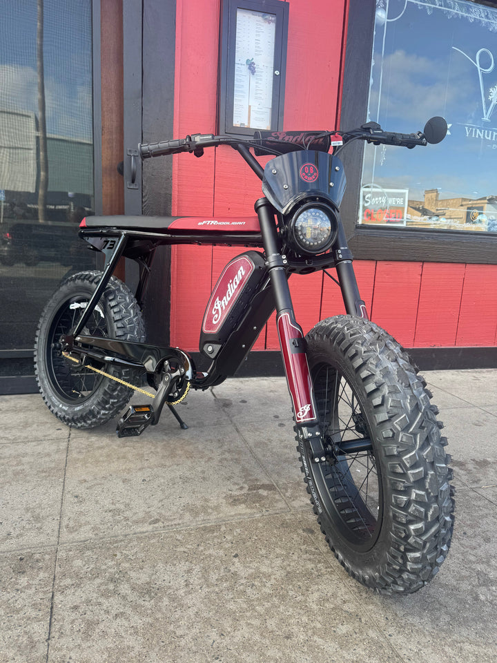 SUPER73 S2 x Indian EFTR Hooligan Electric e - Moto Style eBike S2 X - Moto 750 w Electric Pit Bike - Moto Style - SUPER|S2 X|830 eBike Super Shop