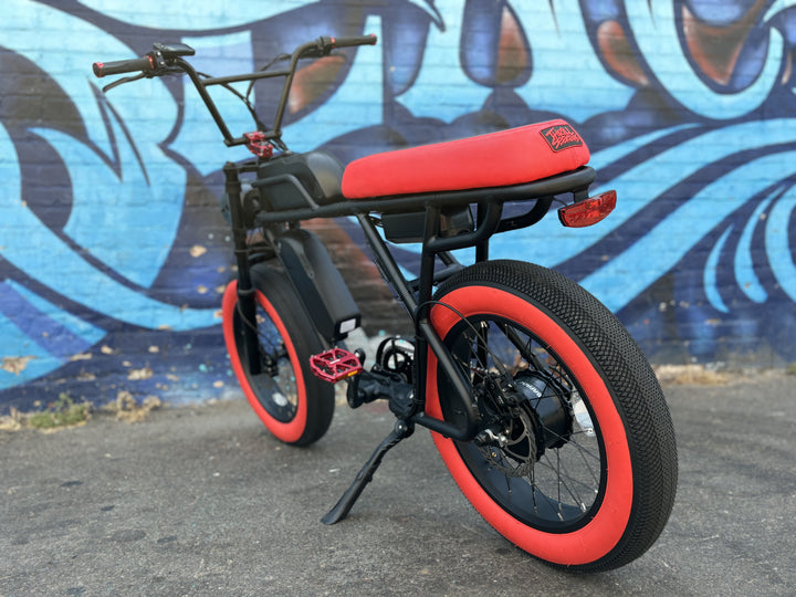 Custom Red Fury Ripper Pro X 750 w Electric Moto Style eBike 20x4 Fat tire electric bike - Moto Style - EBIKE|1313 eBike Super Shop