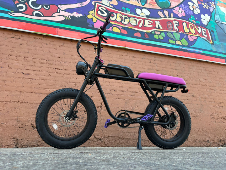 Custom Ultraviolet X 750 w Electric e - Moto Style eBike 20x4 Fat tire electric bike - Moto Style - EBIKE|1314 eBike Super Shop
