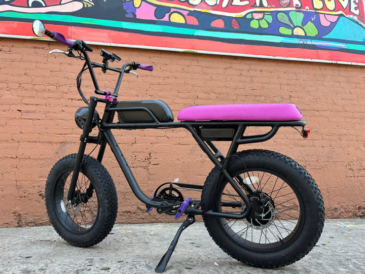 Custom Ultraviolet X 750 w Electric e - Moto Style eBike 20x4 Fat tire electric bike - Moto Style - EBIKE|1314 eBike Super Shop