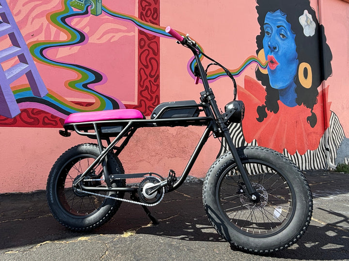 Custom Pink Panther X 750 w Electric e - Moto Style eBike 20x4 Fat tire electric bike - Moto Style - EBIKE|1315 eBike Super Shop