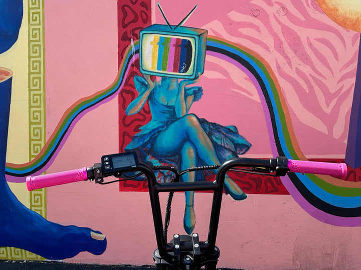 Custom Pink Panther X 750 w Electric e - Moto Style eBike 20x4 Fat tire electric bike - Moto Style - EBIKE|1315 eBike Super Shop