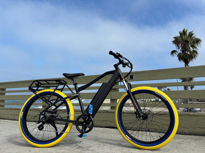 Custom Yellow Predator 750 w Electric Urban eBike - Mountain eBike - EBIKE|1356 eBike Super Shop