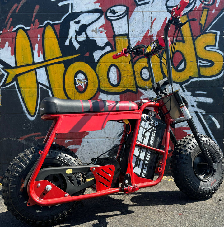 Custom EBOX Red Dragster X Fat Tire Electric Moto Bike - Electric Pit Bike - EBIKE|1357 eBike Super Shop