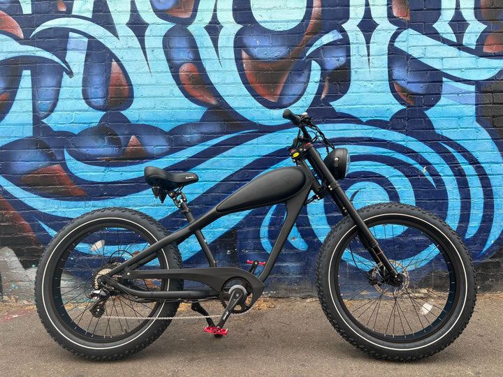 Custom Double Racer 750 w Electric Vintage eBike 26x4 Fat tire electric bike - Vintage eBike - EBIKE|1530 eBike Super Shop