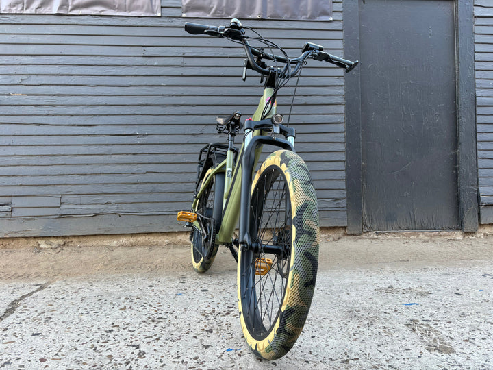 Custom Camo Predator 750 w Electric Fat Tire Mountain eBike 26x4 Fat tire electric bike - Mountain eBike - EBIKE|1589 eBike Super Shop