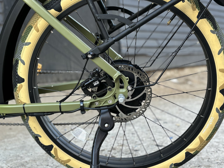Custom Camo Predator 750 w Electric Fat Tire Mountain eBike 26x4 Fat tire electric bike - Mountain eBike - EBIKE|1589 eBike Super Shop