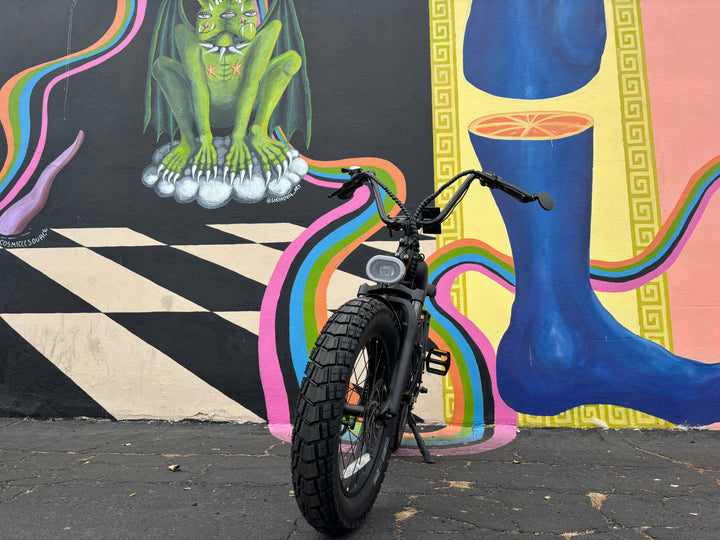 Custom Mini Racer 500 w Electric Vintage eBike 20x4 Fat tire electric bike - Mini eBike - EBIKE|1532 eBike Super Shop