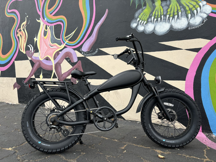 Custom Mini Racer 500 w Electric Vintage eBike 20x4 Fat tire electric bike - Mini eBike - EBIKE|1532 eBike Super Shop