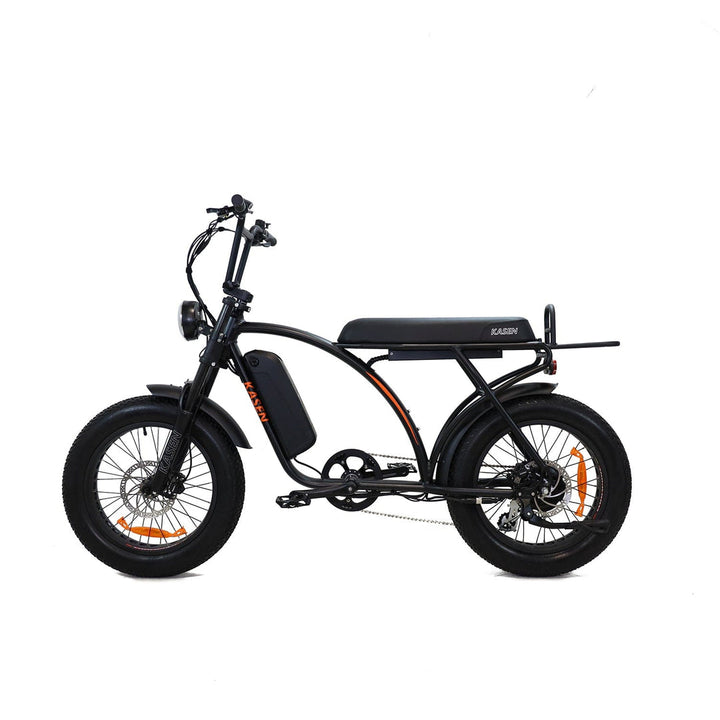 Experience the KASEN Kabbit Classic E-Bike! With a 1000W motor, 40-50 mile range, and fat tires, enjoy versatile, powerful rides up to 28 mph!