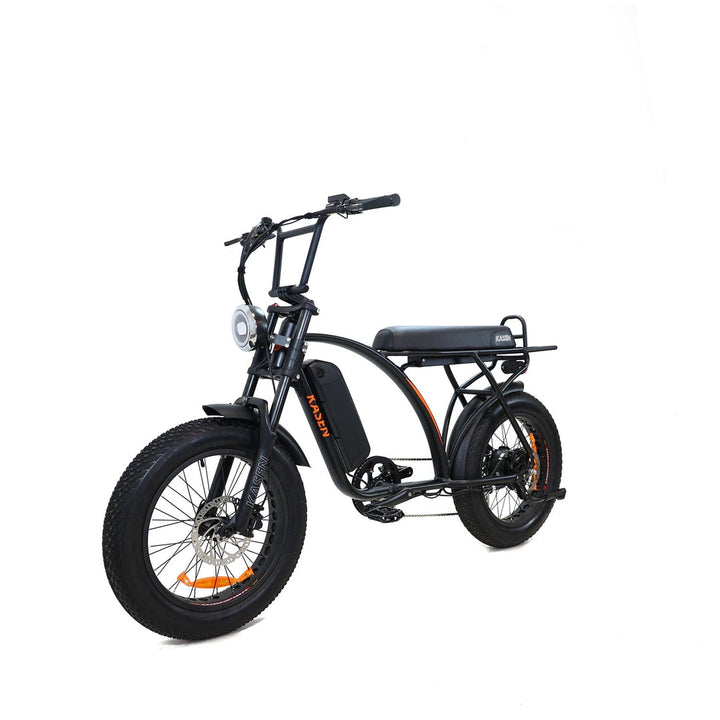 Experience the KASEN Kabbit Classic E-Bike! With a 1000W motor, 40-50 mile range, and fat tires, enjoy versatile, powerful rides up to 28 mph!