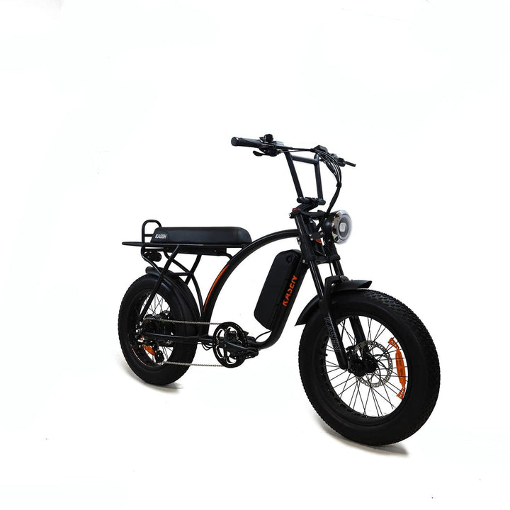 Experience the KASEN Kabbit Classic E-Bike! With a 1000W motor, 40-50 mile range, and fat tires, enjoy versatile, powerful rides up to 28 mph!
