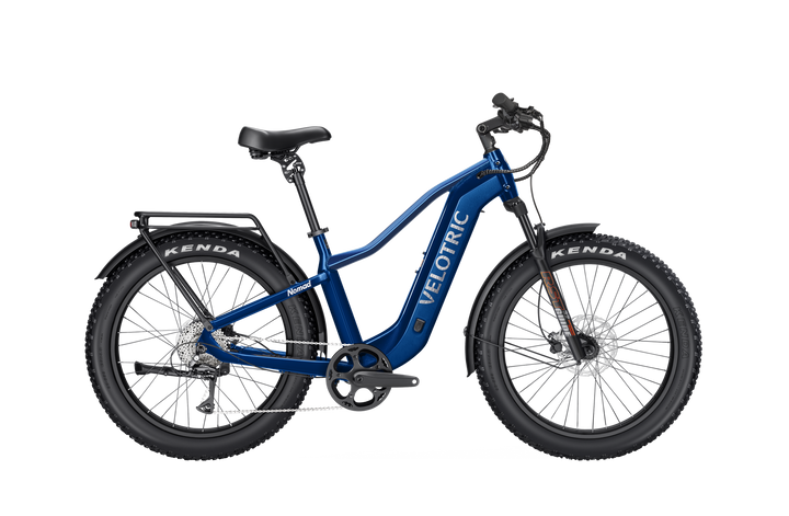 VELOTRIC Nomad 2  750 w Step Over eBike 26x4 Fat Tire Electric Fat Tire Trail eBike Midnight Blue