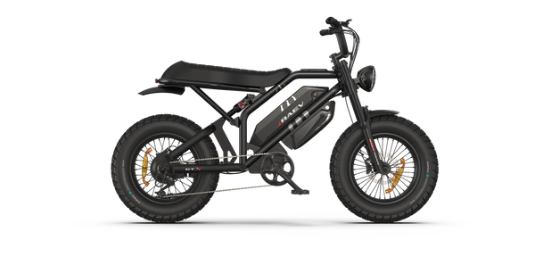 RAEV Bullet GTX Emoto eBike – 1500W Electric e-moto style Bike with Dual Suspension